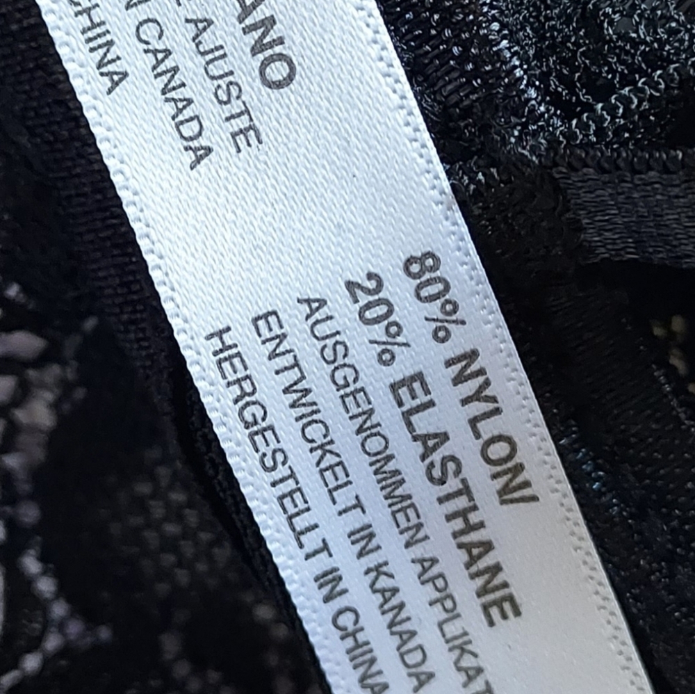 Coquette Black Lace Half Bra Size Small NEW NWT - Picture 6 of 12